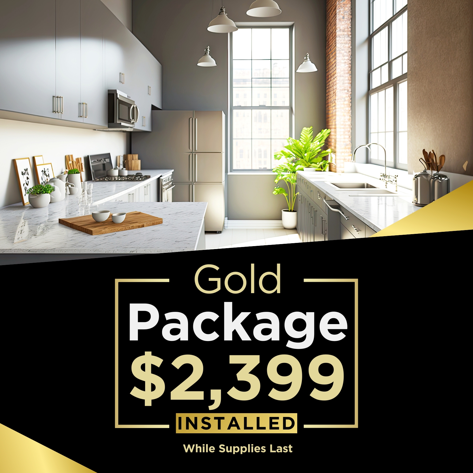 Charleston - Square - Gold Package $2,399